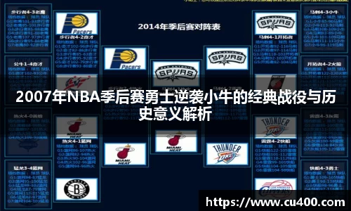 2007年NBA季后赛勇士逆袭小牛的经典战役与历史意义解析